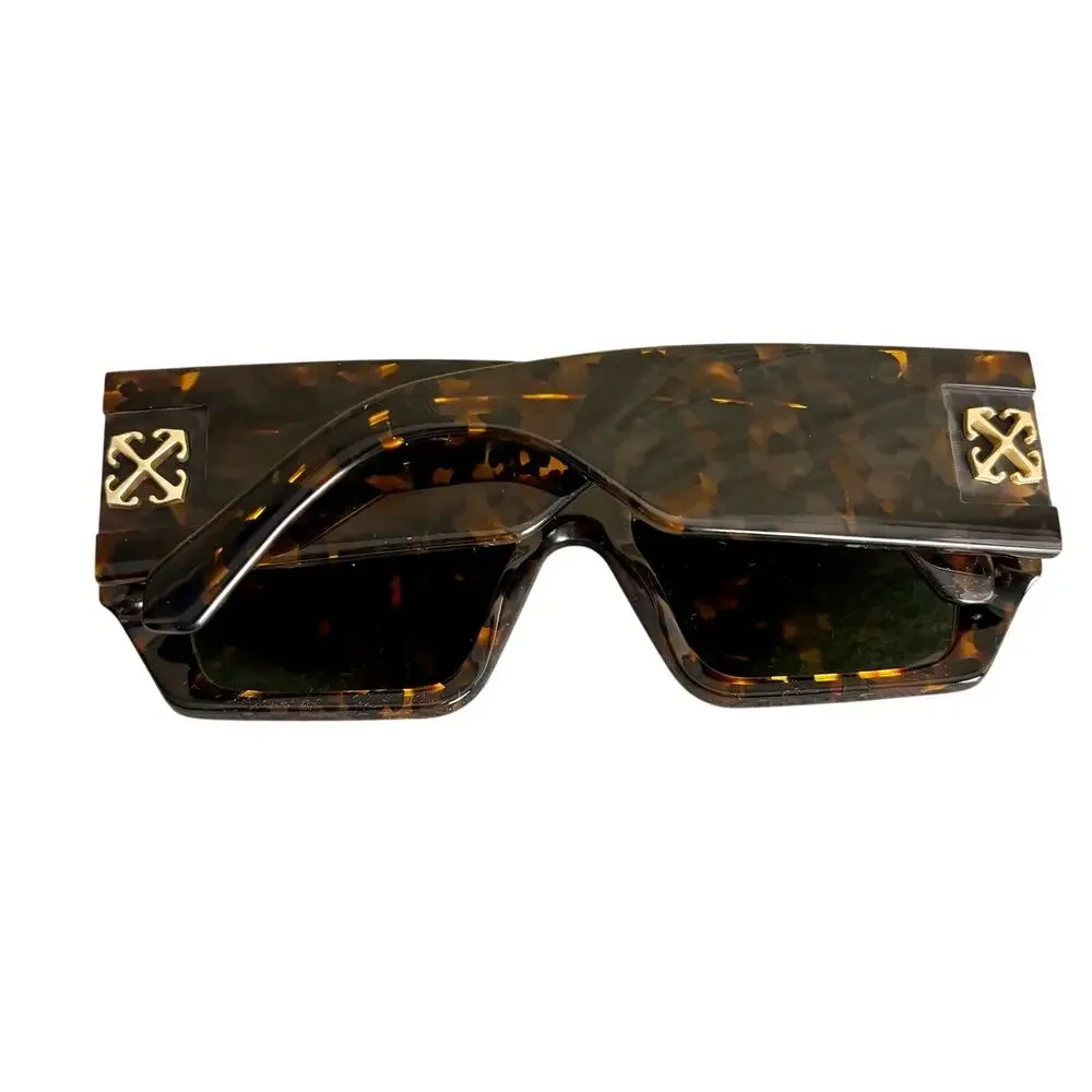 NEW Off-White Unisex Sunglasses - Dover, Havana Green. - Picture 6 of 8
